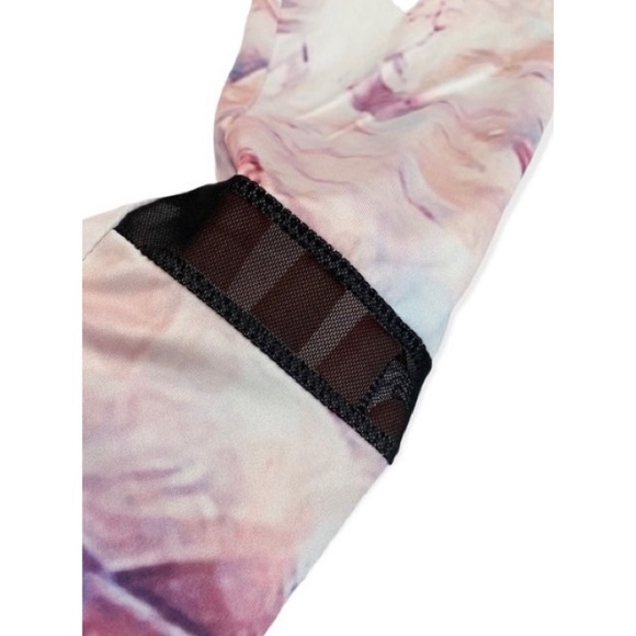 Shein Multicolor Black Contrast Mesh Leggings, Size Medium - Picture 7 of 15